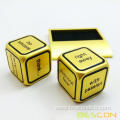 Promotional Motivational Solid Metallic Dice Set